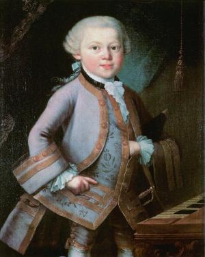 Attribuito a P.S. Lorenzoni, “Ritratto di W.A. Mozart a sei anni, Salisburgo, Mozarteum”