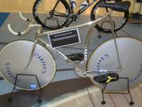 Con questa bicicletta Francesco Moser stabilì il record dell’ora nel 1984