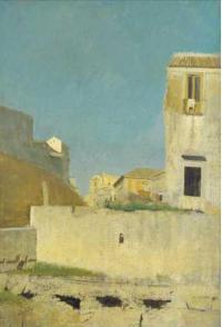 G. De Nittis, “Stradina di Napoli” (1865), Barletta, Pinacoteca G. De Nittis.