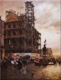 G. De Nittis, “Place des Pyramides” (1876), Parigi, Musée d’Orsay