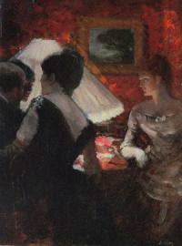 G. De Nittis, “Intorno al paralume”