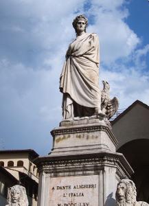 Statua di Dante Alighieri, Piazza Santa Croce, Firenze