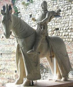 La statua equestre di Cangrande della Scala, Verona. Fonte: Wikimedia Commons