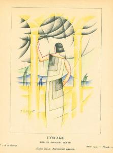 "L’orage", del 1923, figurino di Thayaht per Vionnet. Fonte: theredlist.com
