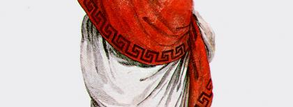Costume Parisien, 1799. Figurino di moda francese