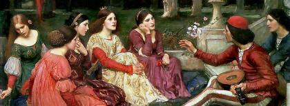 John William Waterhouse (1849–1917), A Tale from the Decameron, 1916, olio su te