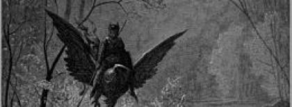 Paul Gustave Doré (1832 –1883), Astolfo, illustrazioni per l’Orlando Furioso