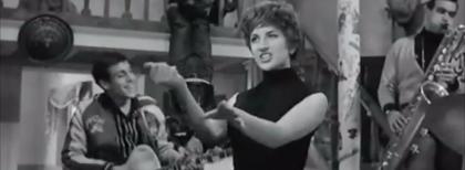 Mina e Adriano Celentano (alla chitarra) in "Urlatori alla sbarra"