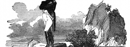 Napoleone a Sant'Elena, illustrazione, 1881. Fonte: Wikimedia Commons