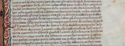 Incipit del "De remediis..." nel volgarizzamento di Giovanni da S. Miniato