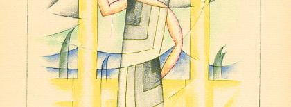"L’orage", del 1923, figurino di Thayaht per Vionnet. Fonte: theredlist.com