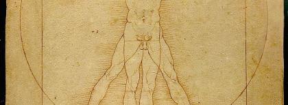 Leonardo da Vinci, "Uomo vitruviano", 1490 circa
