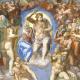 Dettaglio del "Giudizio universale" di Michelangelo, affresco, 1536-41