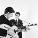 Giorgio Gaber ed Enzo Jannacci nel 1960. Foto di Gianni Greguoli Venini. Per gen