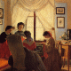 Odoardo Borrani, Le cucitrici di camicie rosse, 1863
