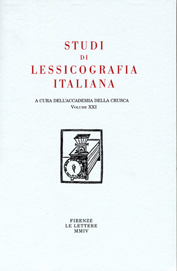 Studi di lessicografia italiana