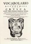 Vocabolario della Crusca 1612