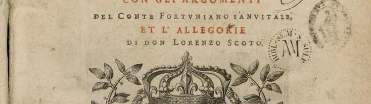 Frontespizio della prima edizione di Giovan Battista Marino, "L’Adone"