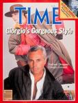 Giorgio Armani in copertina sul "Time", 1982