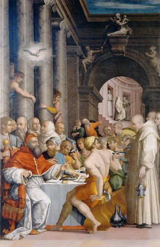 Giorgio Vasari, "Cena di S. Gregorio", 1540