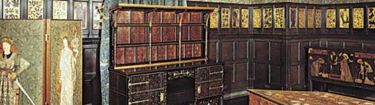 Stanza decorata in stile Arts and Crafts da William Morris
