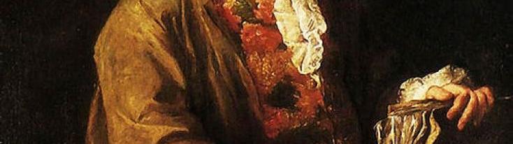 Alessandro Longhi, ritratto di Carlo Goldoni, XVIII sec.
