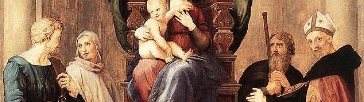 Raffaello, "Madonna del baldacchino", 1507-08