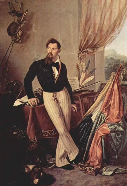 F. Hayez, "Ritratto del Conte Baglioni", 1860