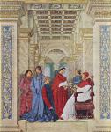Il Platina ritratto da Melozzo da Forlì, 1477