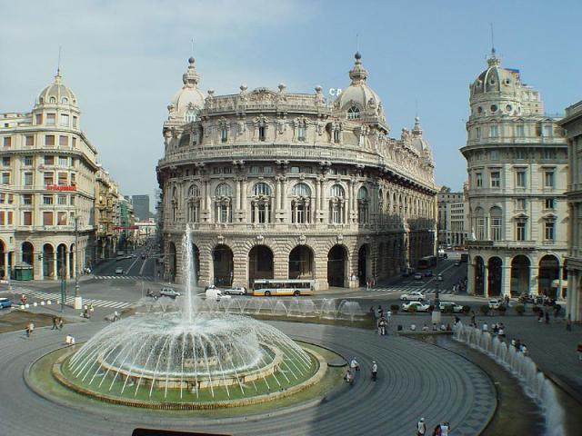 Piazza De Ferrari a Genova