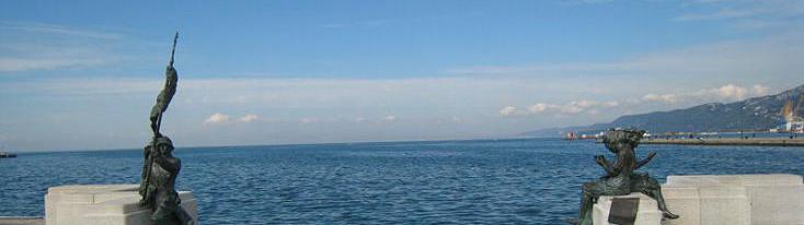 Il Golfo di Trieste visto da Piazza Unità d'Italia