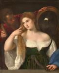 Tiziano, "Fanciulla allo specchio", 1512-15