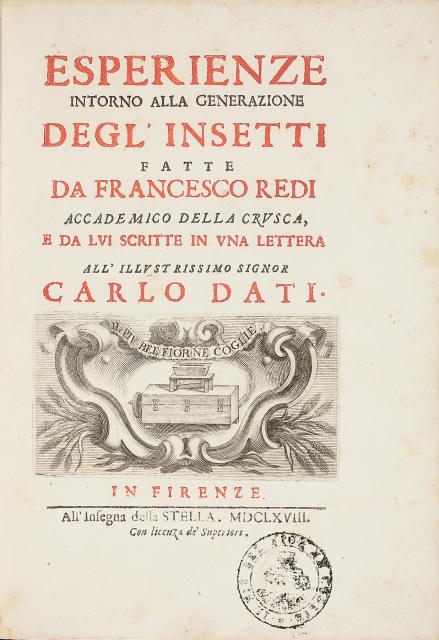 Francesco Redi, "Esperienze intorno alla generazione degl’insetti"