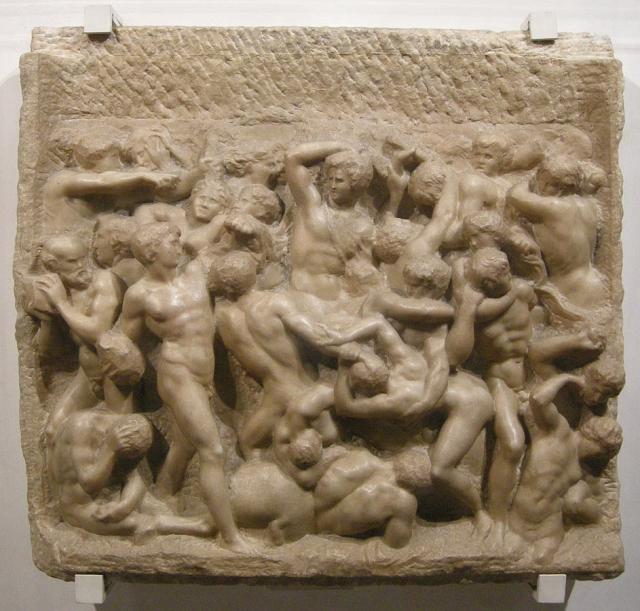Michelangelo, "Battaglia dei centauri", 1492