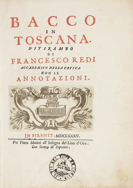 Francesco Redi, "Bacco in Toscana"