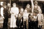 Famiglia di coloni modenesi a Capitan Pastene, Cile, nel 1910