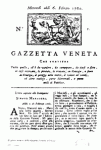 Gazzetta Veneta, 6 febbraio 1760