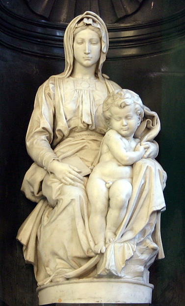 Michelangelo, "Madonna con bambino", 1503 circa