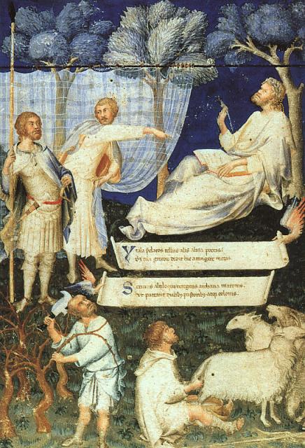 Simone Martini, "Il sogno di Virgilio", 1338 circa