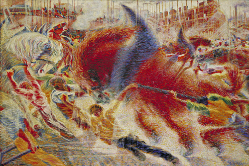 Boccioni, "La città che sale", 1910-11