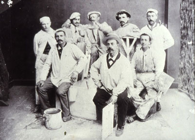 Decoratori biellesi a Chamonix, 1900