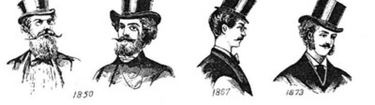 Serie di cappelli maschili, XIX secolo