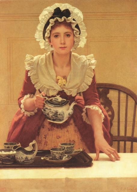 George Dunlop Leslie, "Tea", 1894