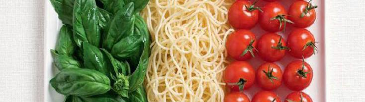 La bandiera italiana...fatta di cibo