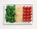 La bandiera italiana...fatta di cibo