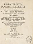 Antonio Ludovico Muratori, "Della perfetta poesia"